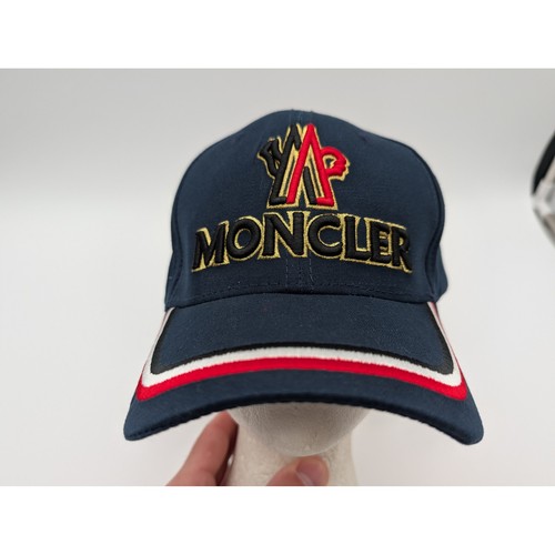 Moncler navy blue embroidered - navy,