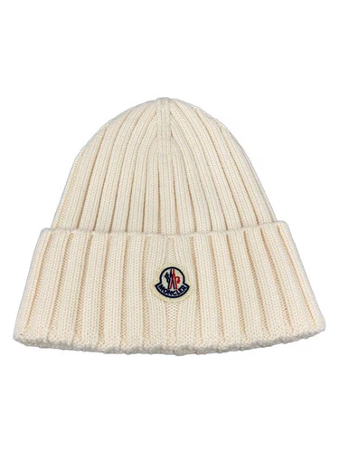 Moncler knit cap wool - cap, crm