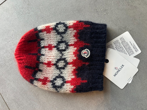 Berretto moncler blu rosso - berretto,