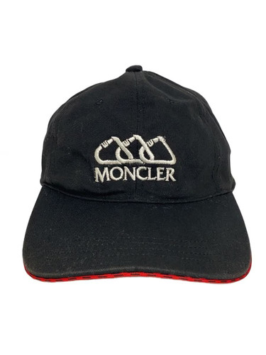 Moncler cap black - black, men's