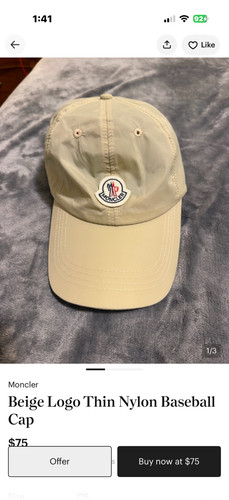 Moncler beige logo - moncler,
